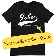 Load image into Gallery viewer, Sober Swoosh Tee - Personalize